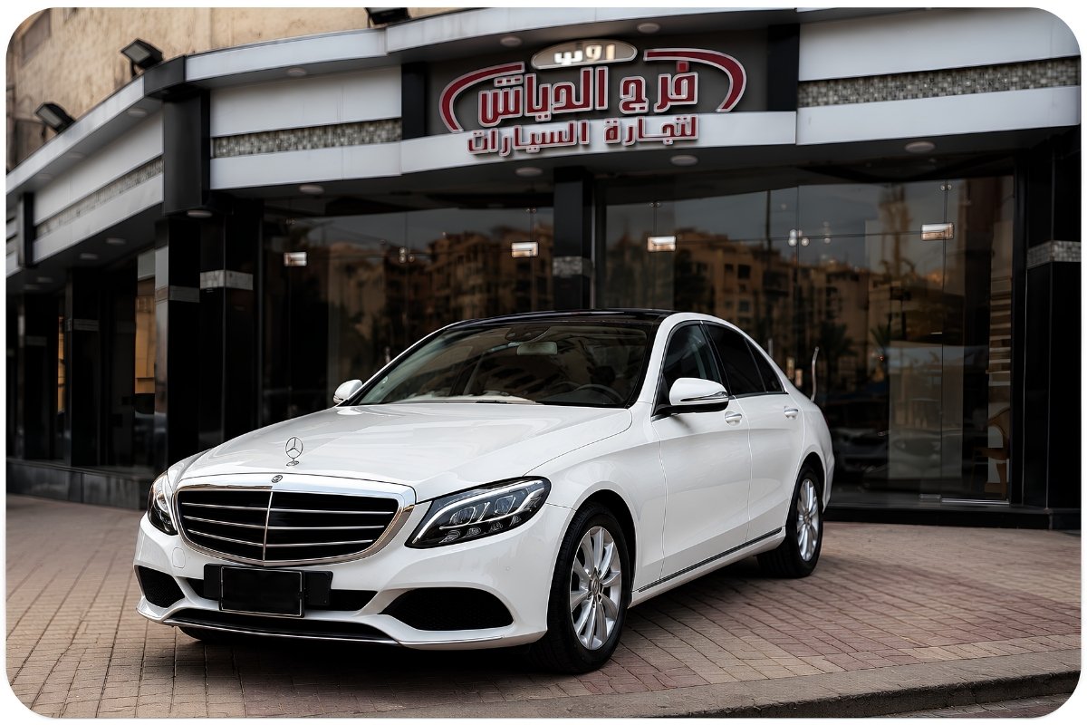White Mercedes C180 used in a lead generation campaign for automotive marketing case study